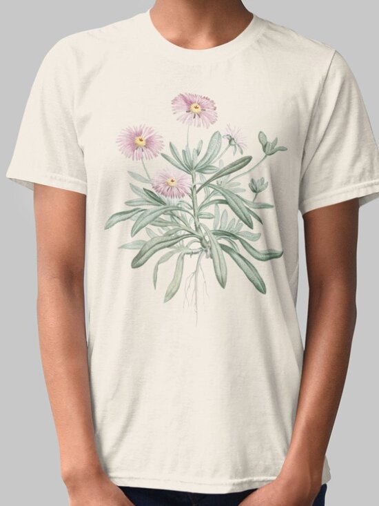 Outfit Bits Tops - Livingstone Daisy Vintage Floral Print Short Sleeve Graphic Tee T-shirt S-XXL